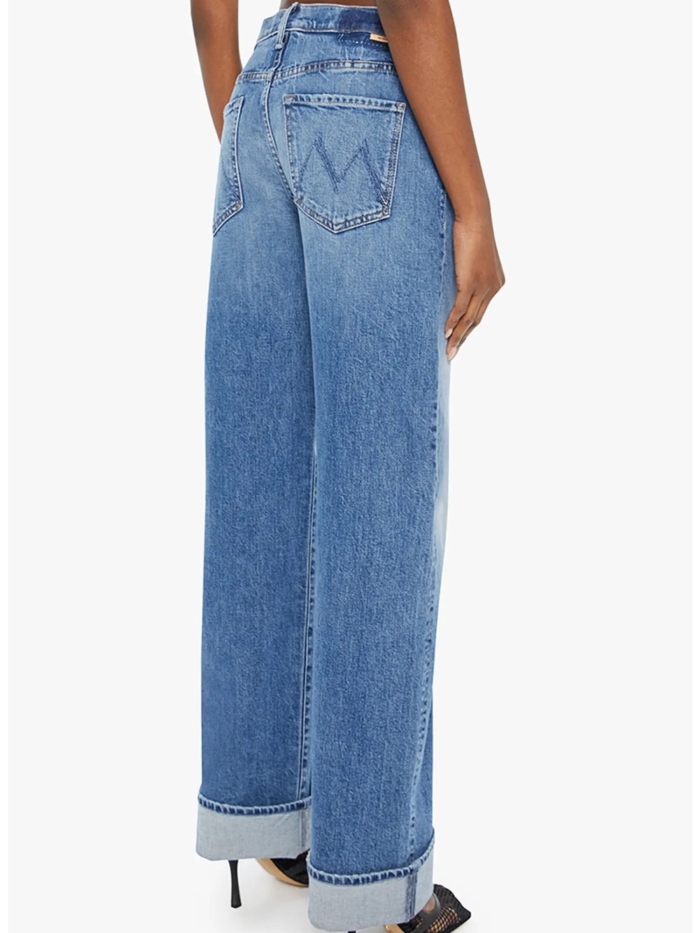 MOTHER Light Blue Straight Leg Jeans - Picture 2 of 6